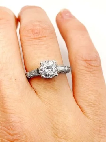Tacori platinum 2025 engagement ring